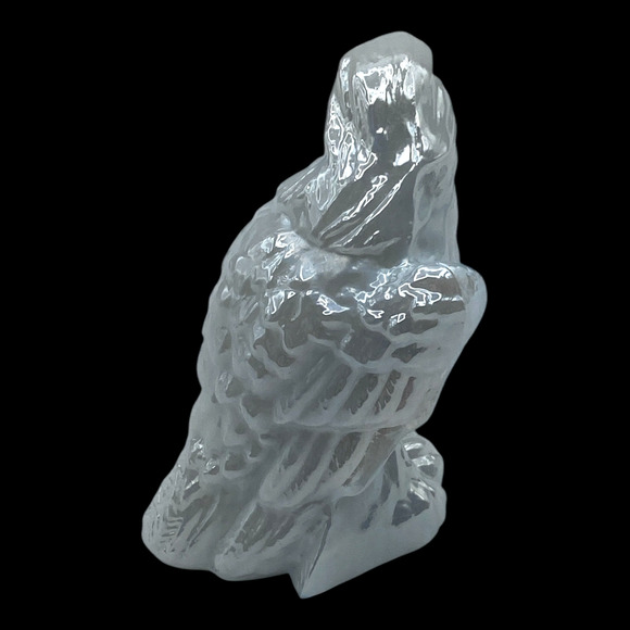 Bernie the Eagle Figurine Boyds Glass 1992 Columbus White Carnival - Picture 8 of 13